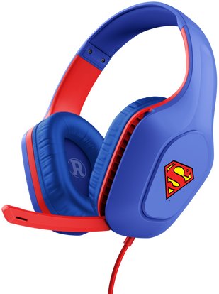 Kufje gaming Trust GXT 415SM Zirox, me kabllo, 50mm, blu të kuqe