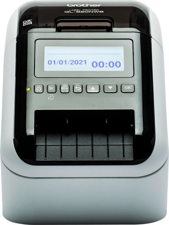 Printer etiketash Brother QL-820NWBVMXX1, direct thermal, 300 x 600 dpi, i bardhë