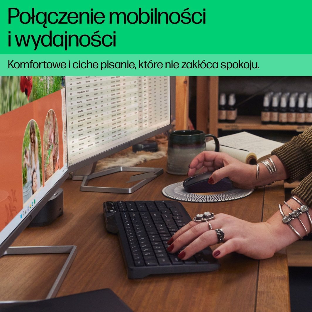 Tastierë HP, wireless, UK, e zezë