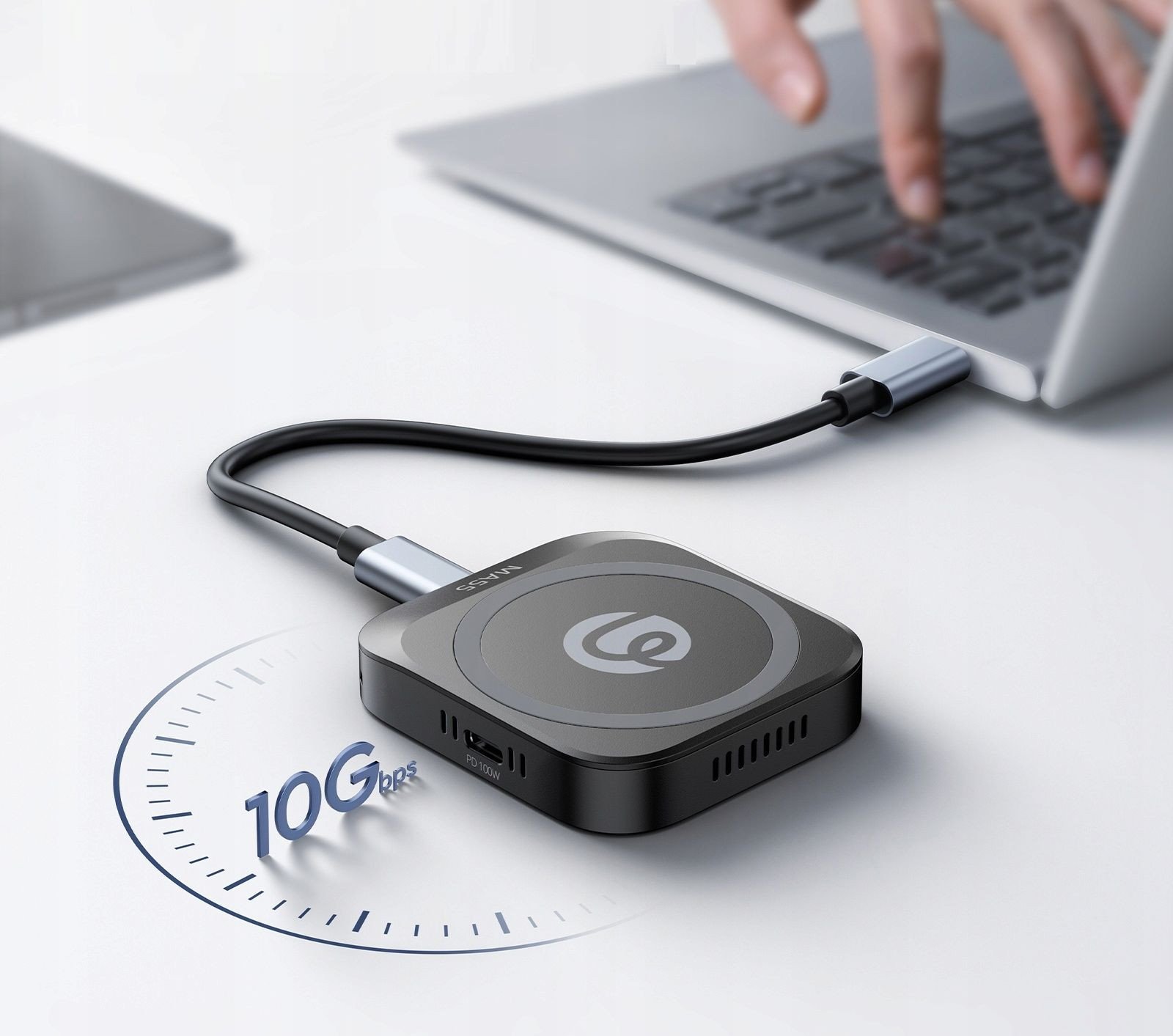 Kuti e jashtme SSD Ulanzi MA55, M.2 NVMe, USB 10Gbps, gri