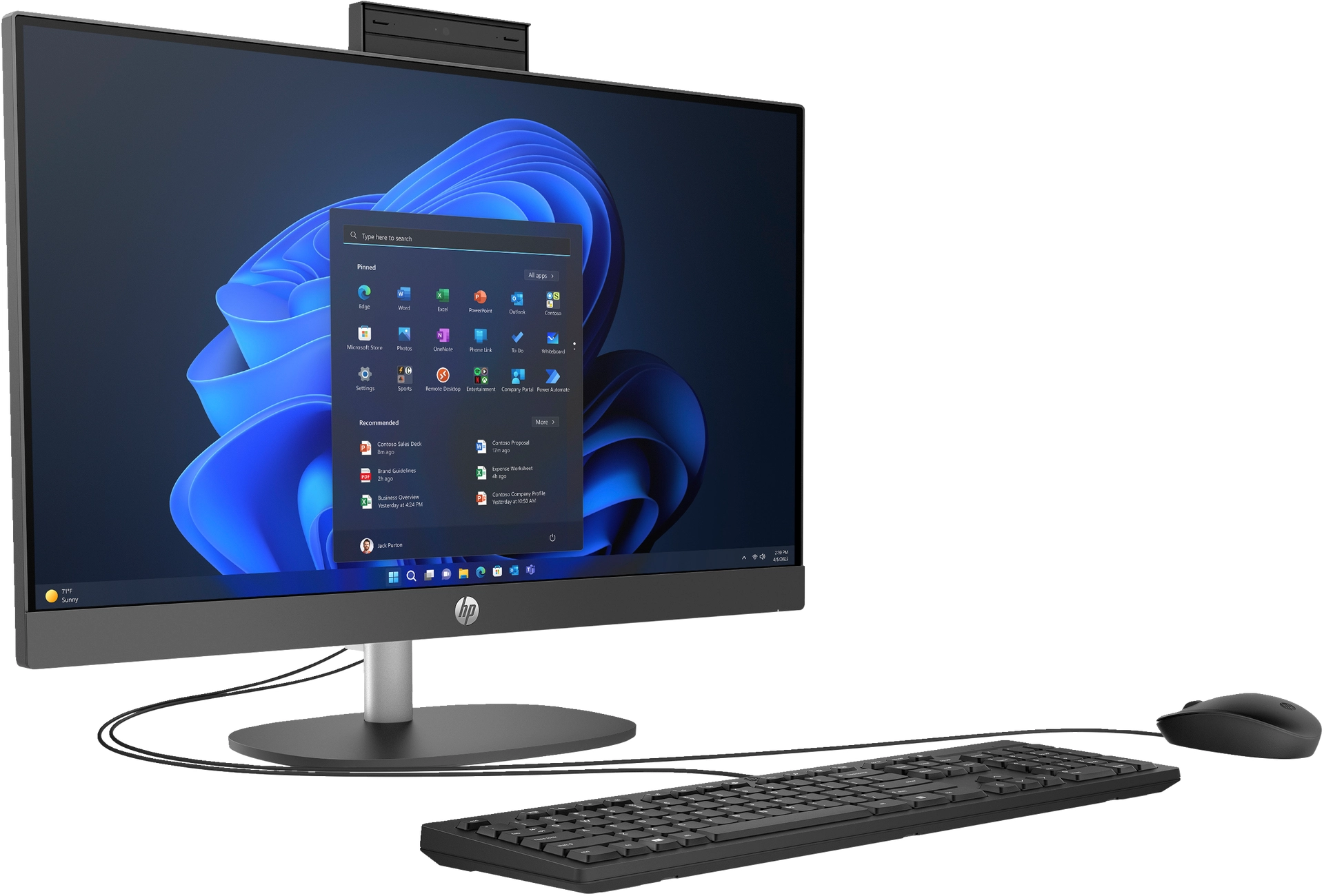 Kompjuter All in-one HP ProOne 240 G10, 23.8'', 16GB, 513GB SSD, i hirtë