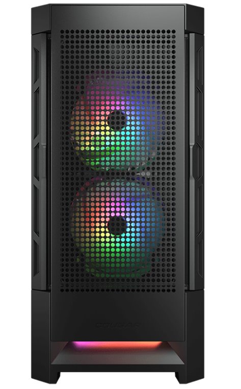 Kasë për PC COUGAR AIRFACE RGB, e zezë