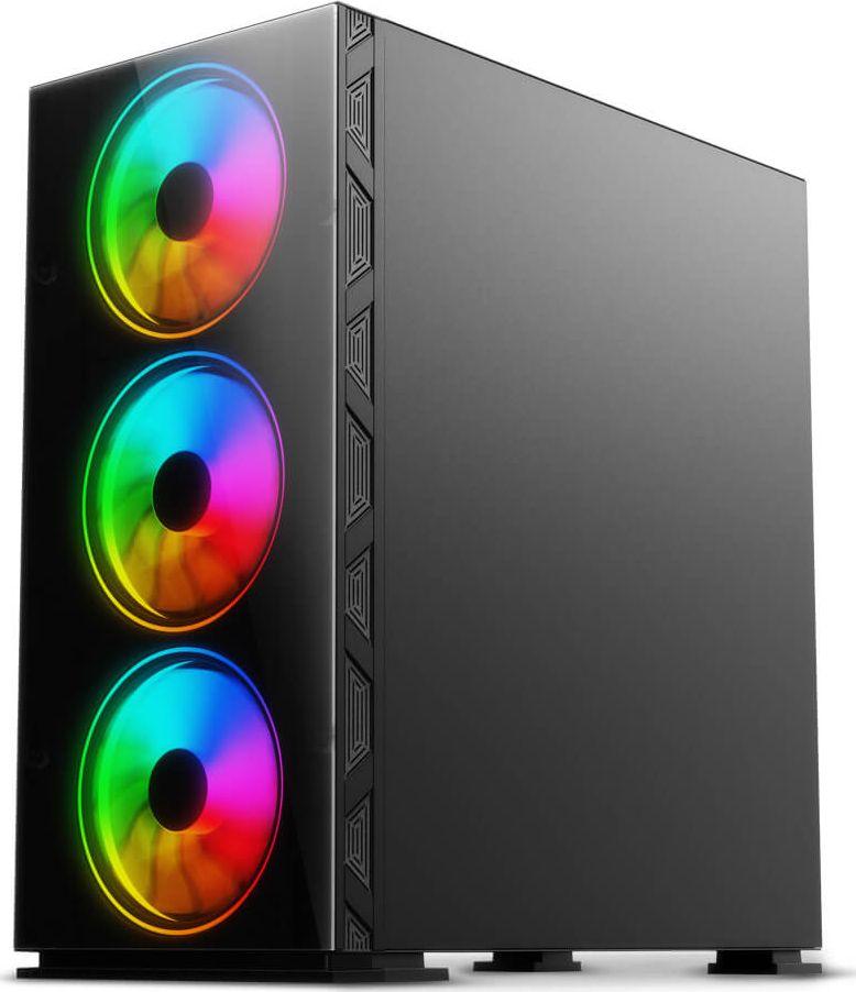 Kasë Savio Prime X1 ARGB Glass, e zezë