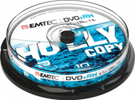Disk DVD RW Emtec ECOVPRW47104CB, 4.7GB, set 10 copë
