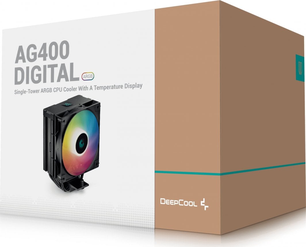 Ftohës për CPU Deepcool AG400 Digital BK ARGB