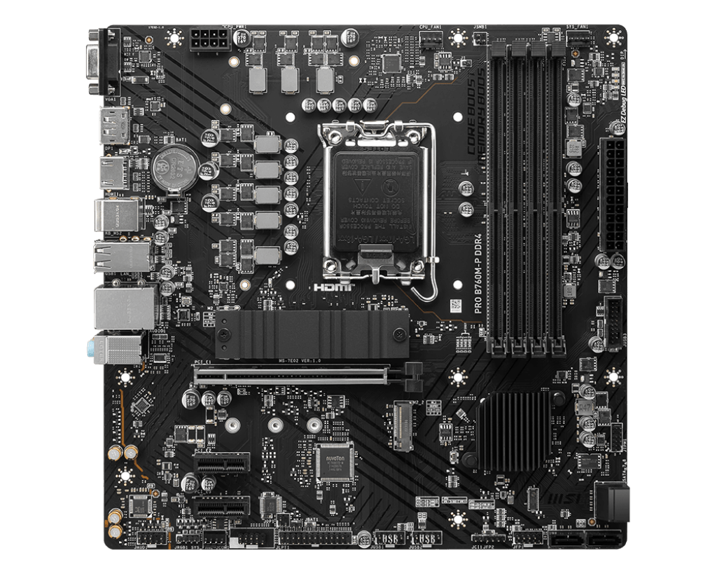 Pllake ame MSI PRO B760M-P DDR4 - DDR4, LGA1700, mATX