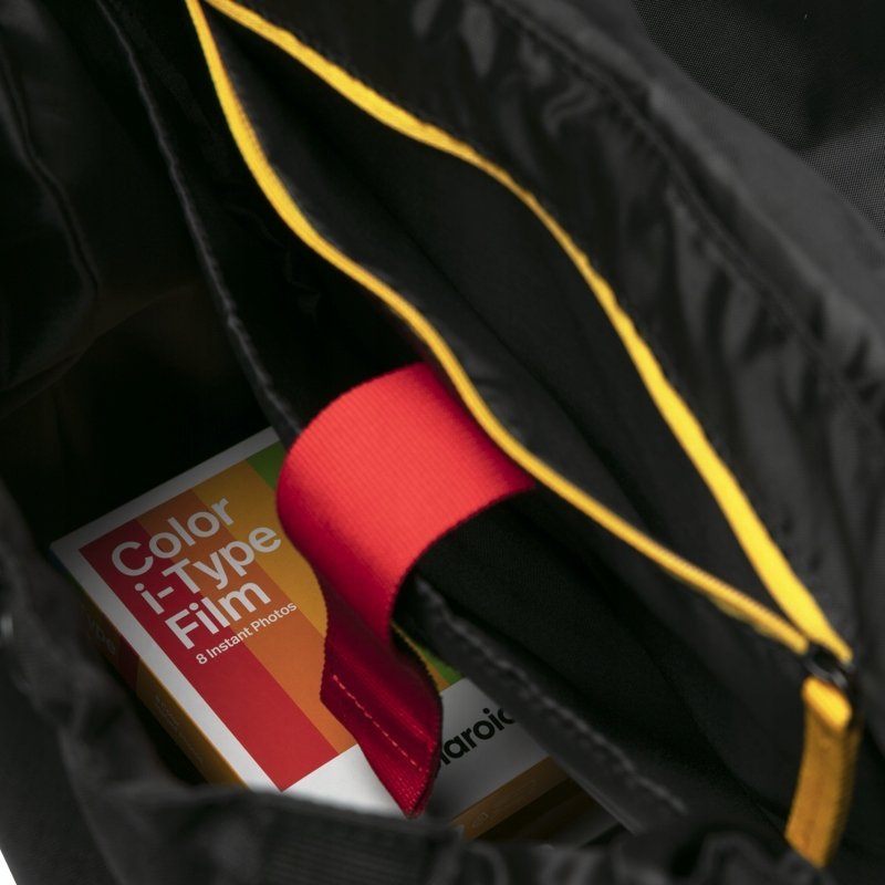 Çantë shpine për kamerë Polaroid Ripstop, për aksesorë fotograﬁk, e zezë shumëngjyrëshe