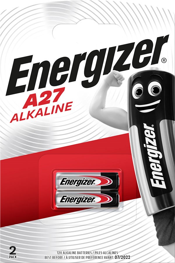 Bateri alkaline Energizer A27, 12V, paketim 2 copë