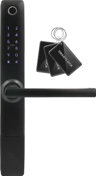 Bravë elektronike Handle With Code, instalim i lehtë, me kod, argjendtë