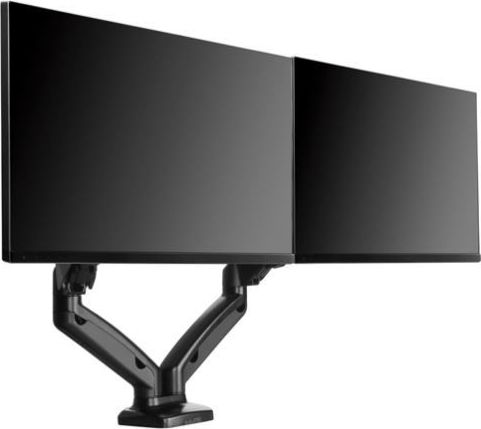 Mbajtëse tavoline për monitorë Icy Box IB-MS304-T, për 2 monitorë deri 27", e zezë