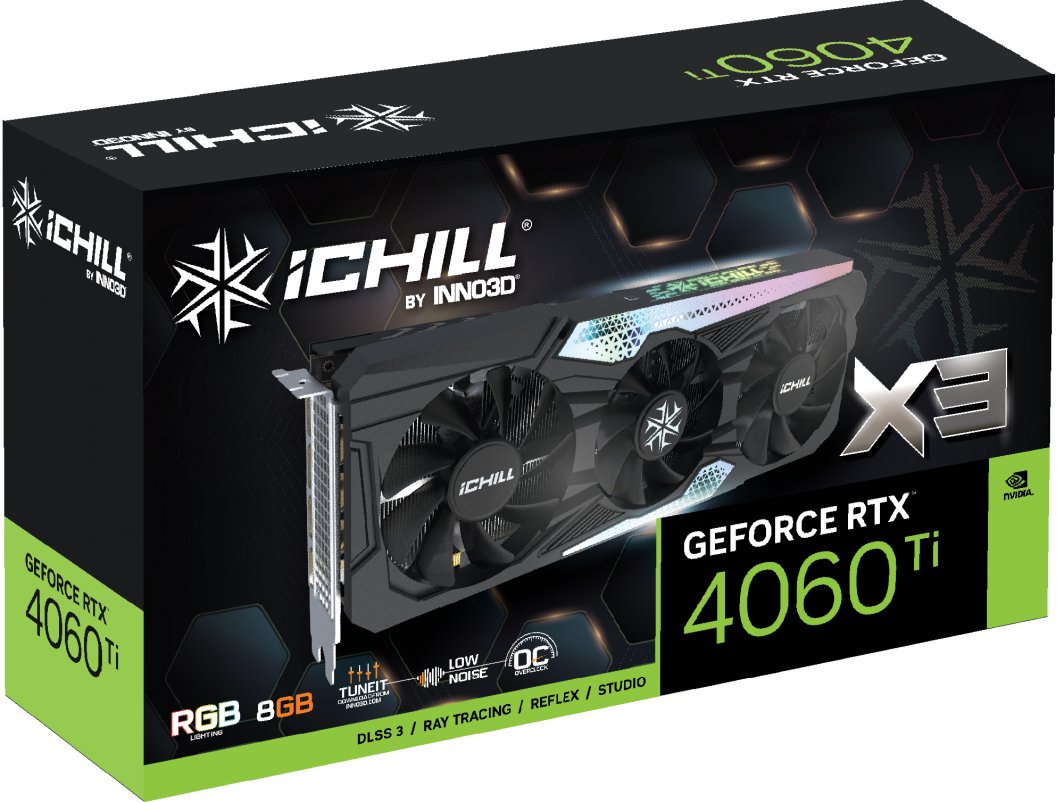 Kartelë grafike Inno3D GeForce RTX 4060 Ti iCHILL X3 8GB GDDR6