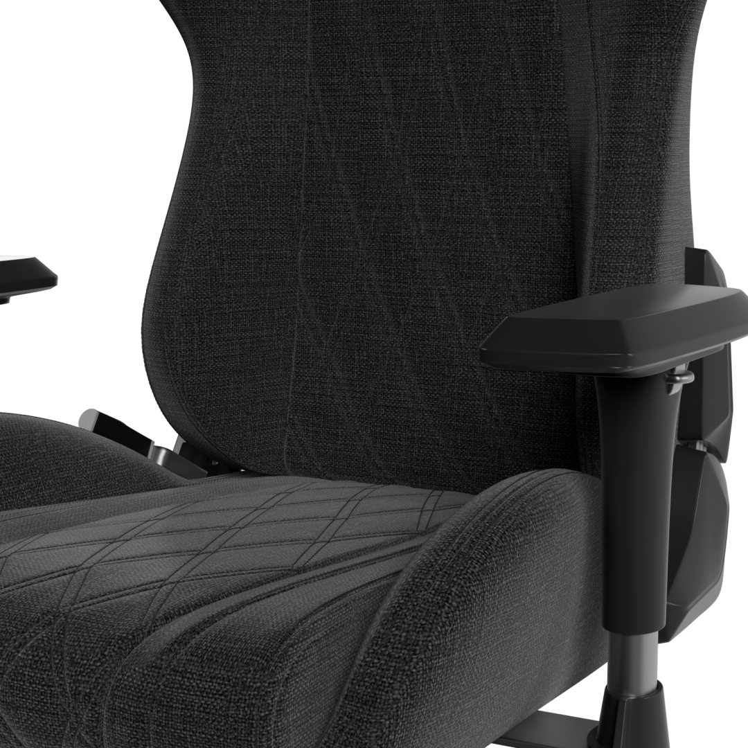 Karrige gaming Hator Darkside 3M Fabric, ergonomike, e zezë