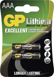 Bateri AAA GP Lithium FRO3, 1.5V, litium