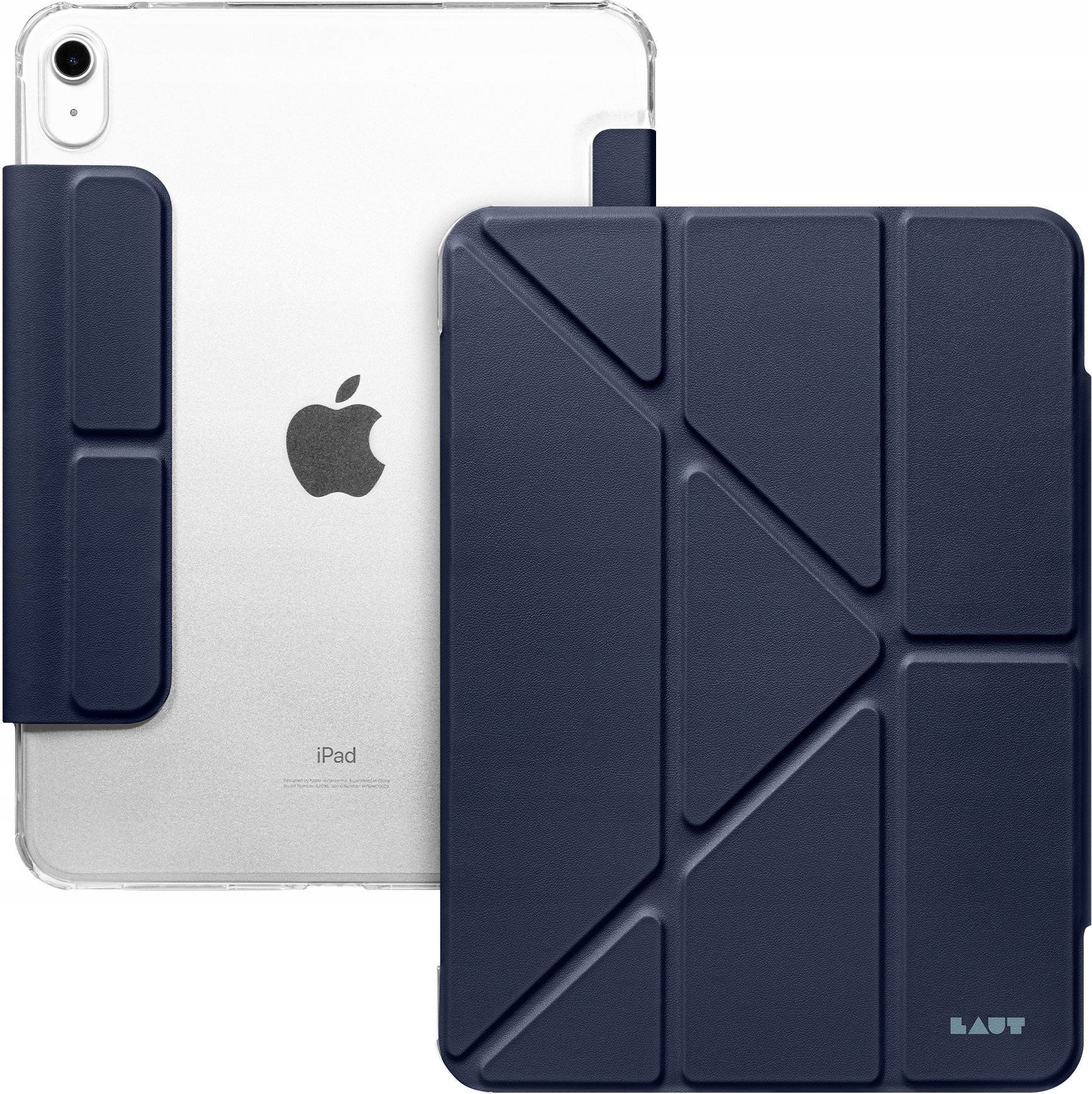 Futrollë LAUT Huex Folio për iPad 10.9" 2022, me stand, me mbajtëse Apple Pencil, blu