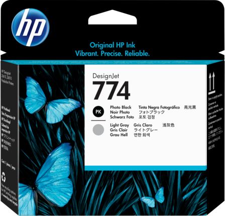 Kokë printimi HP 774, e zezë / e hirtë