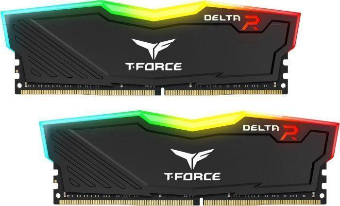 Memorie TeamGroup T-Force Delta RGB, DDR4, 16 GB, 3600 MHz, CL18, TF3D416G3600HC18JDC01