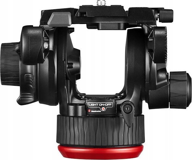 Tripod video Manfrotto 504X CF Twin GS, fibrë karboni, këmbë të dyfishta, i zi