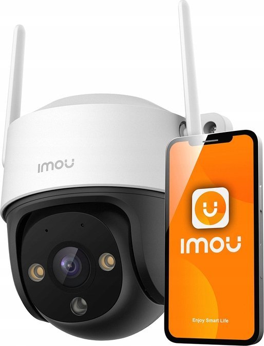 Надворешна камера IMOU Cruiser SE+, 3MP, Wi‑Fi PTZ, IP66, обоена ноќ, бела