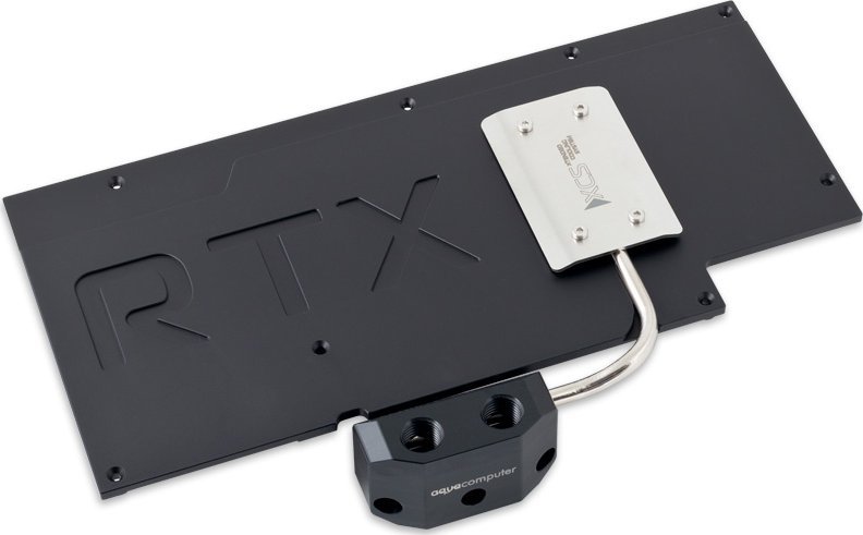 Backplate aktiv për GPU Aqua Computer Kryographics NEXT RTX 3080/3090 Strix, alumini, i zi