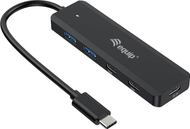 Hub USB Equip 128964, 4 porta, USB 3.2 Gen 1, gri