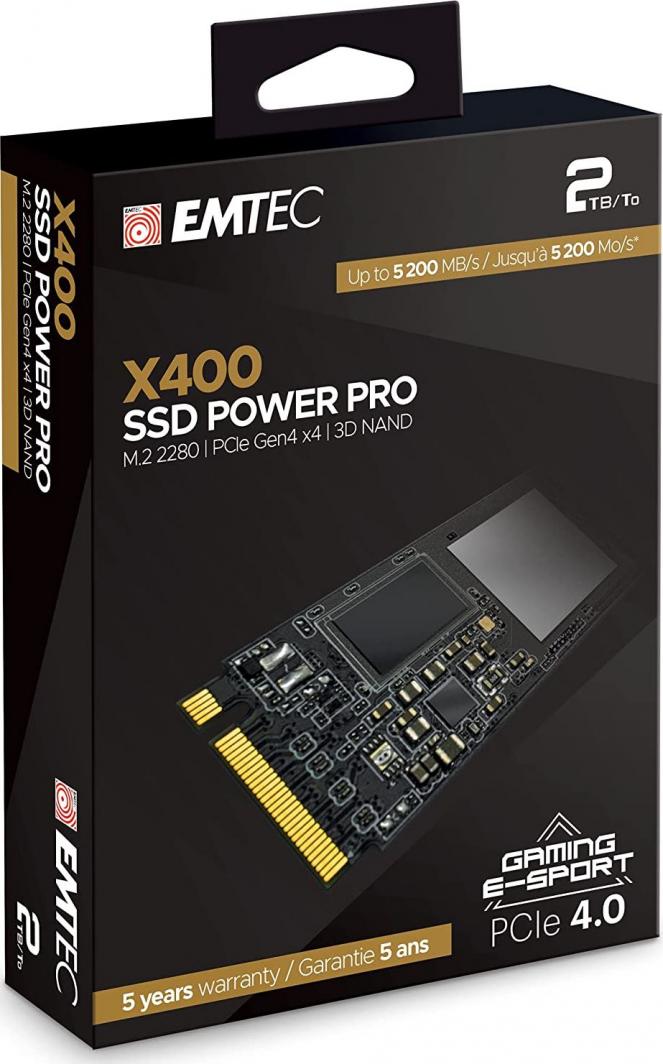 Disk SSD Emtec X400 Power Pro, 2TB, M.2 2280 PCI-E x4 Gen4 NVMe