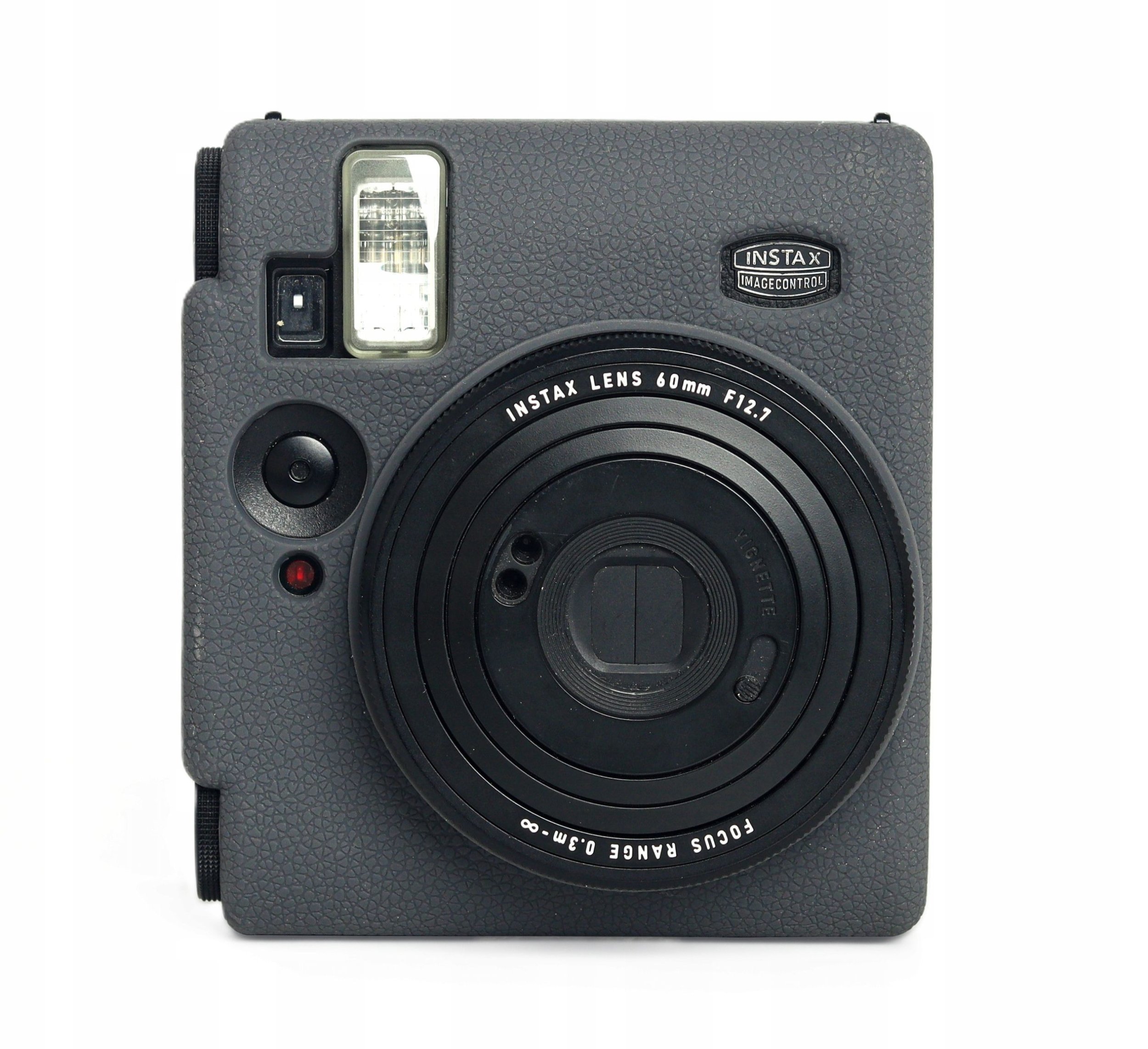 Силиконска маска за апарат FujiFilm INSTAX Mini 99, имитација на кожа, сива