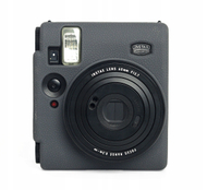Mbulesë silikoni për aparat FujiFilm INSTAX Mini 99, imitim lëkure, gri