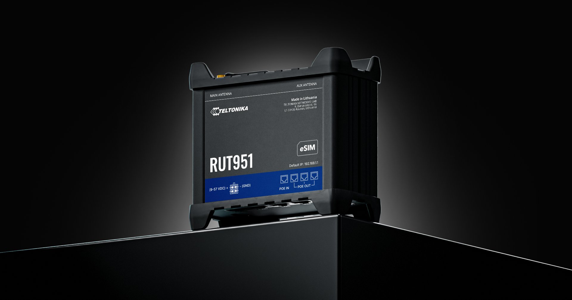Ruter Teltonika Networks RU951 EU, WiFi 4G, PoE+, gri