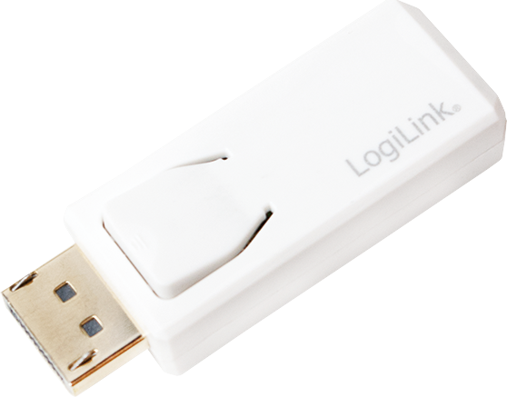 Adapter AV LogiLink CV0100, DisplayPort në HDMI, Full HD, i bardhë