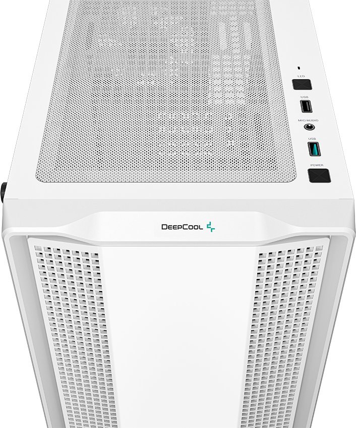 Kuti PC Deepcool CC360 ARGB, mini tower, xham i temperuar, e bardhë