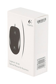 Maus Logitech B100 Optical, USB, me kabllo, i zi