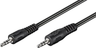 Kabllo audio PremiumCord, Jack 3.5mm M/M, 1m, e zezë