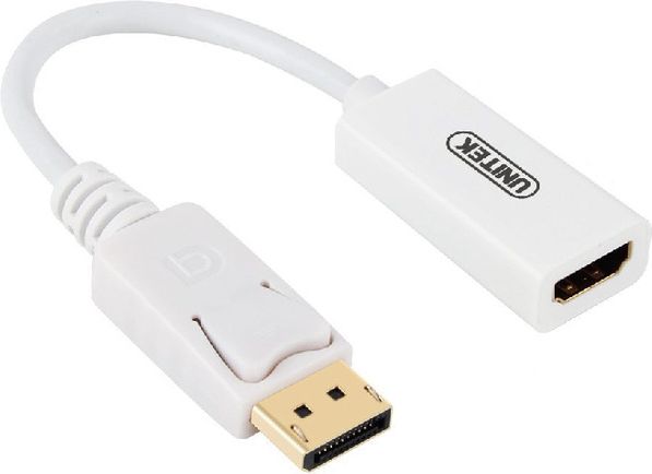 Përshtatës AV Unitek DisplayPort në HDMI, i bardhë