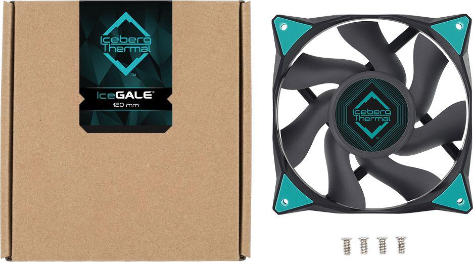 Ftohës Iceberg IceGALE, 120 mm, i zi