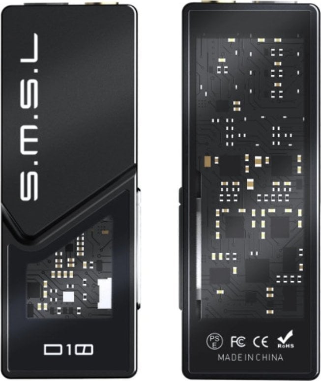 Dekoder audio portabël S.M.S.L D10, DAC me amplifikator kufjesh, 500mW, 3.5mm dhe 4.4mm