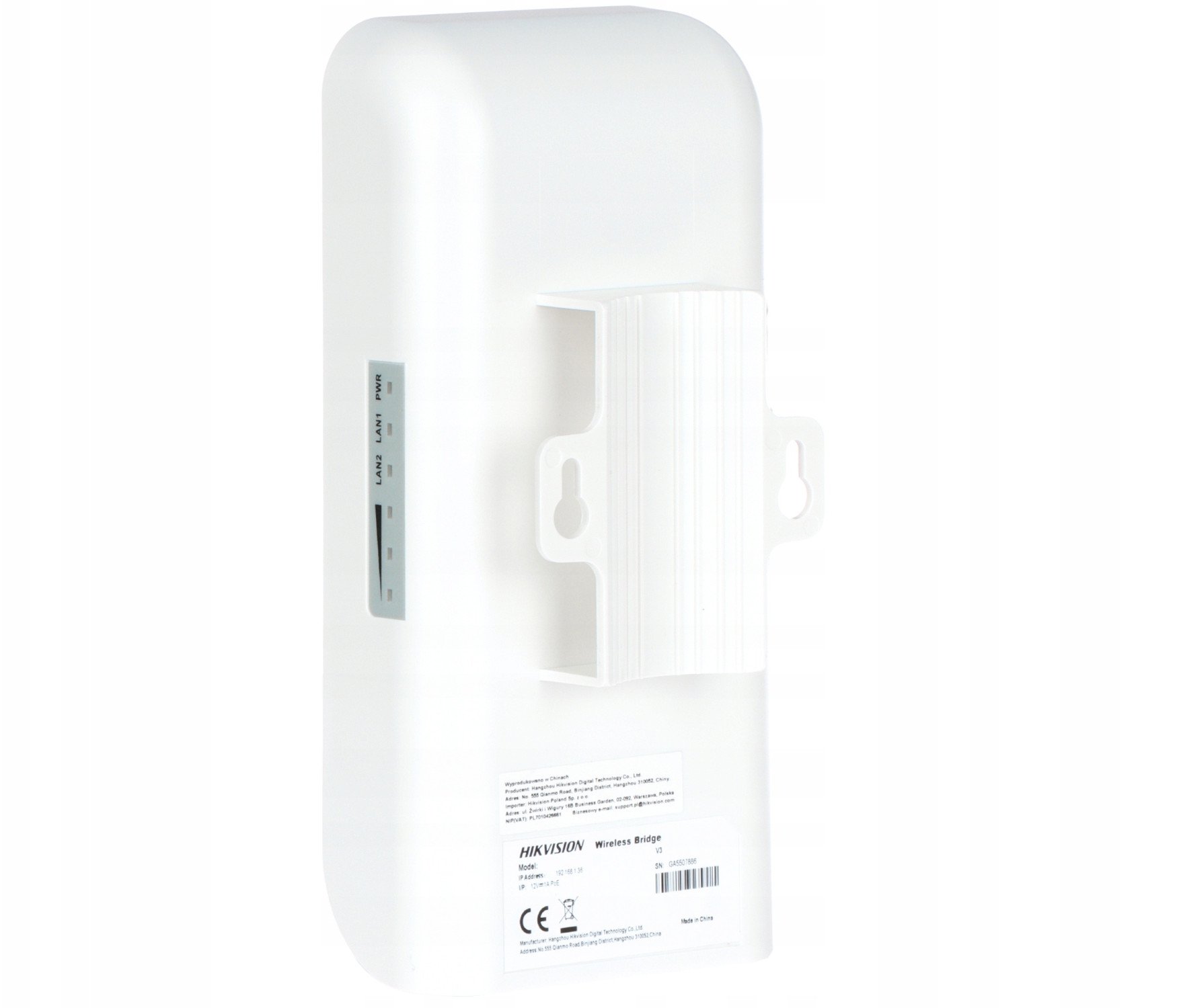 Pajisje rrjeti Hikvision Outdoor, 5GHz, 867Mbps, 5km