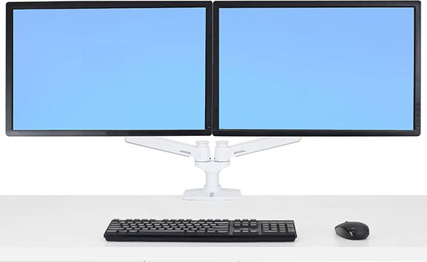 Krah monitori Ergotron LX Series 45-491-216, deri 27", montim në tavolinë, i bardhë