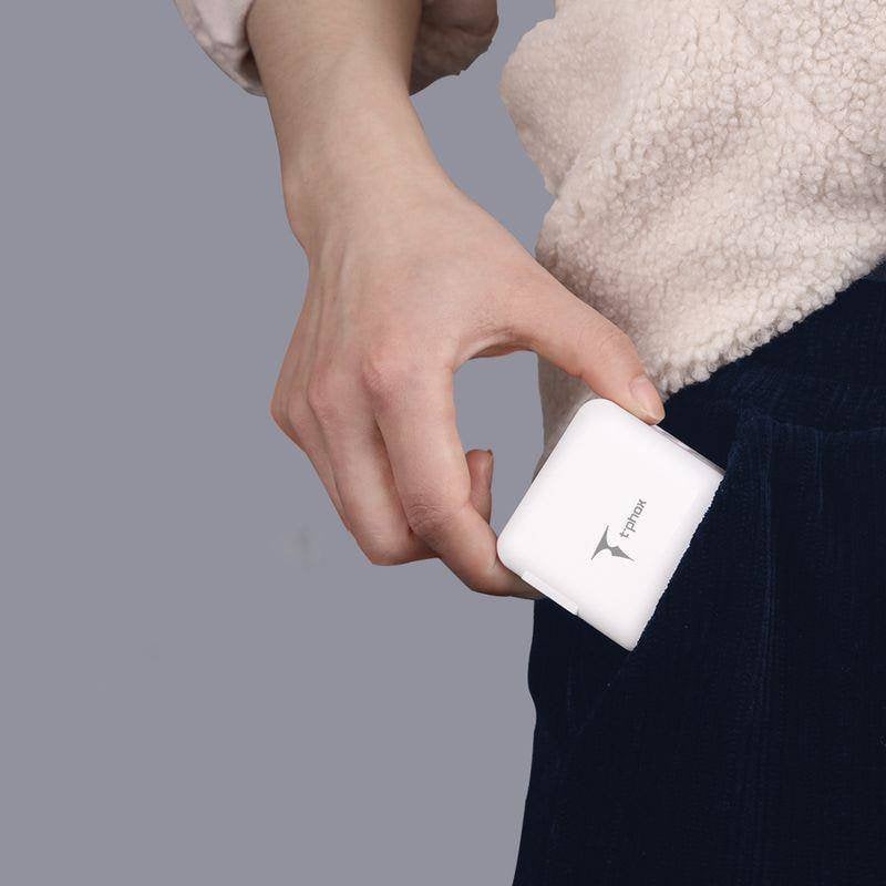 Karikues rrjeti T-Phox MEGA T-PP09 GaN PD, 65W, USB dhe USB C, i bardhë