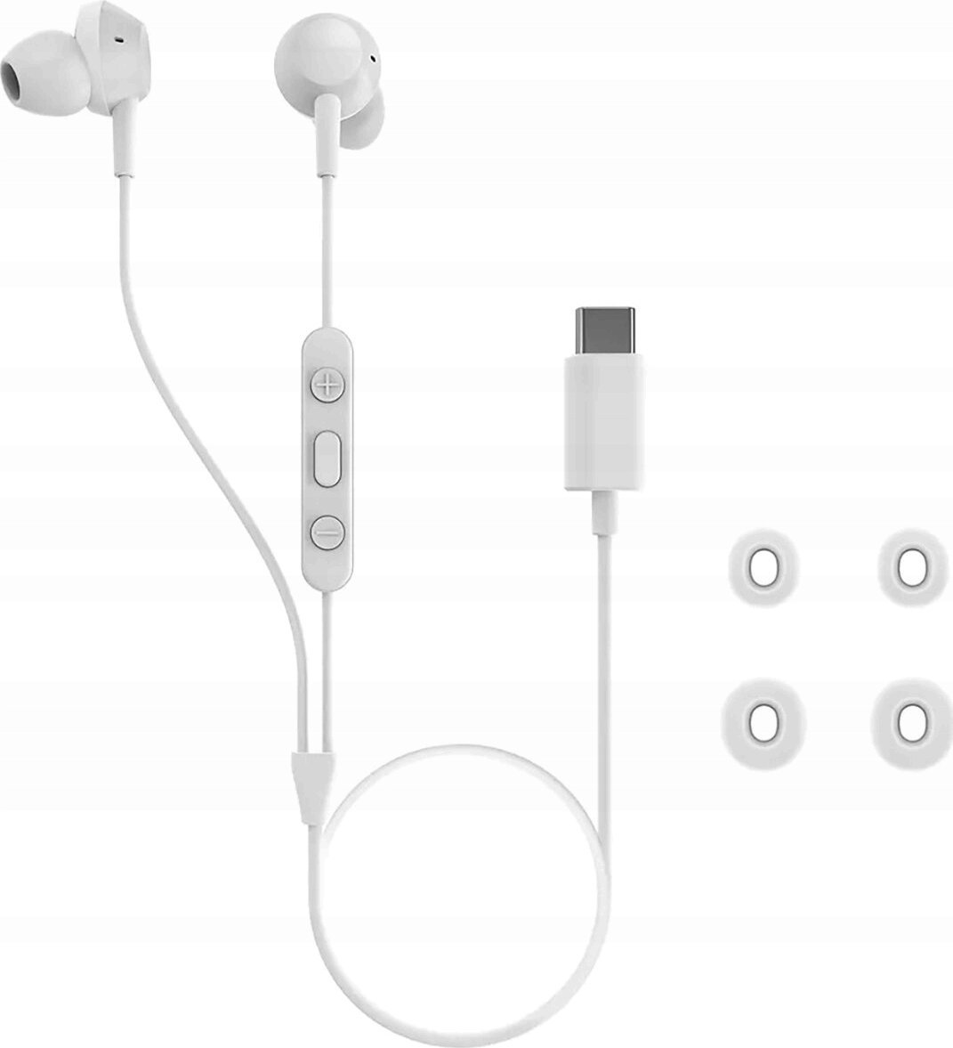 Kufje in ear Philips TAE5008WT/00, USB C, me mikrofon, të bardha