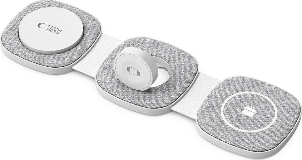 Karikues wireless Tech-Protect QI15W-A32 3in1, MagSafe, gri