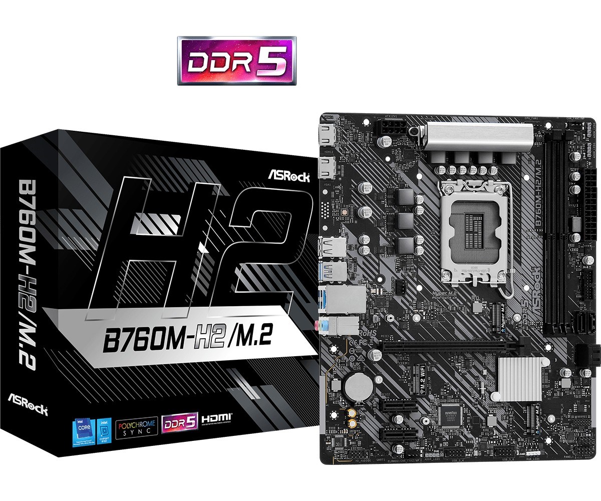 Матична плоча ASRock B760M-H2/M.2
