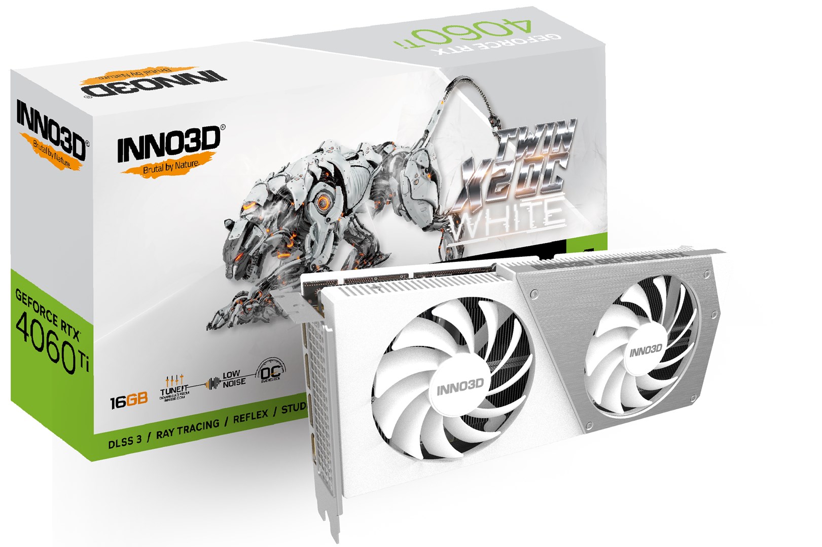 Kartë grafike Inno3D NVIDIA GeForce RTX 4060 Ti, 16 GB GDDR6, N406T2-16D6X-178055W