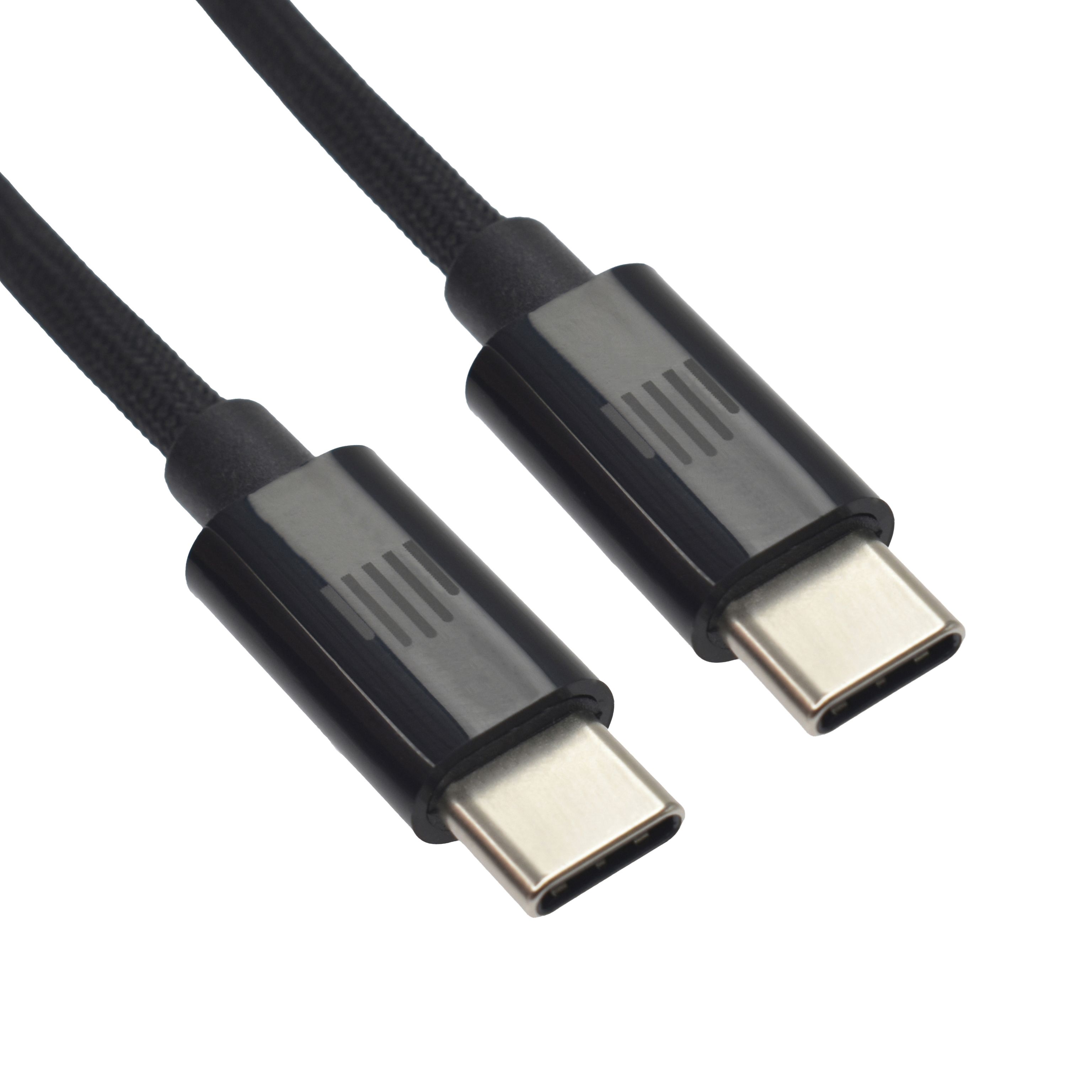 Dviced Cable USB-C To USB-C Nylon Textile 1,25M, Black
