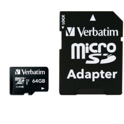 Kartë memorie Verbatim Micro SDXC, 64GB