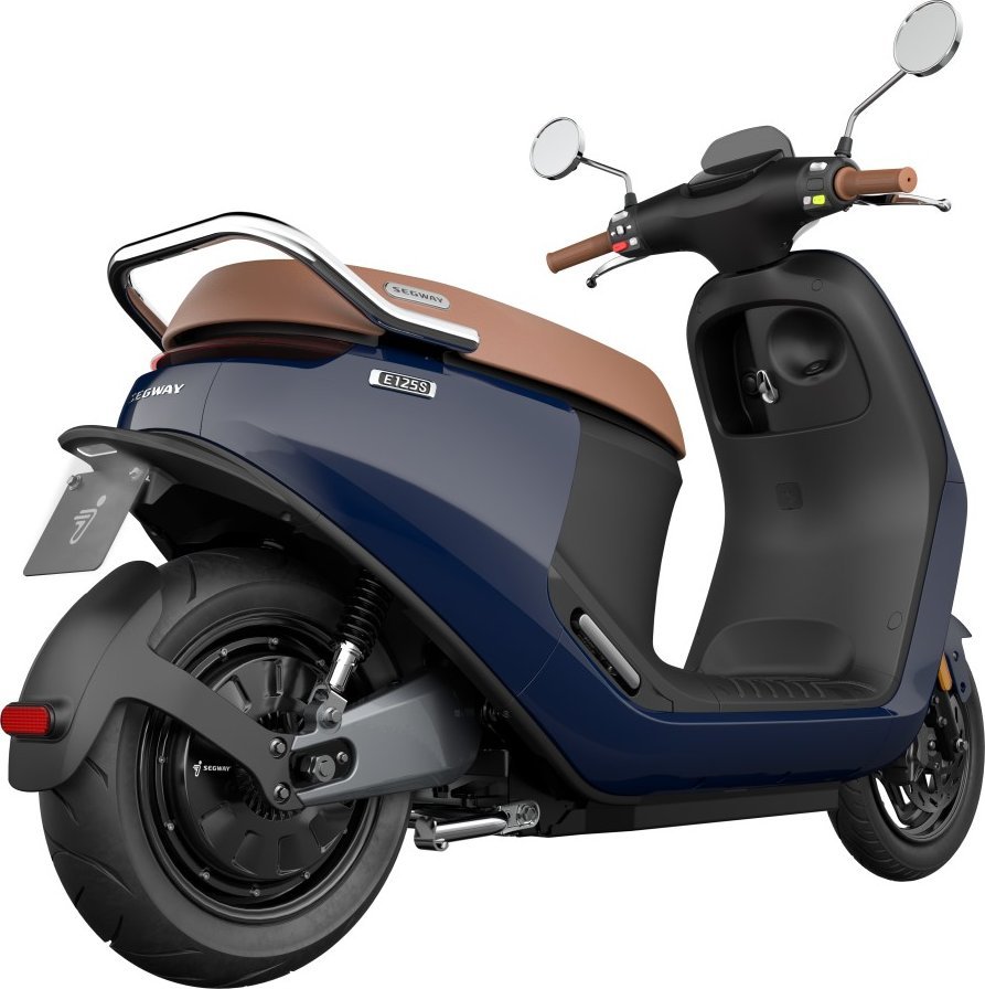Skuter elektrik Segway Ninebot E125S, 45 km/h, dy bateri, blu