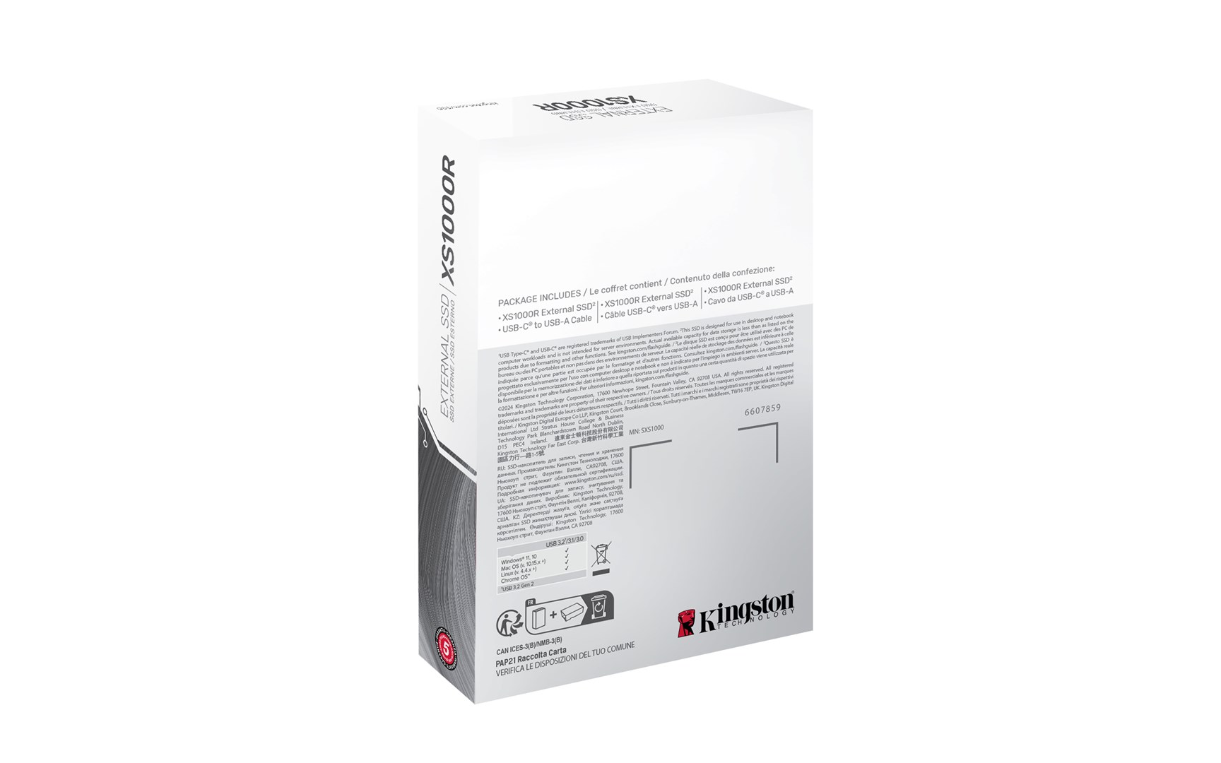 SSD i jashtëm Kingston SXS1000R, 2TB, 2.5"