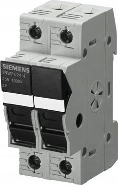 Mbajtës siguresash Siemens 3NW7024-4, 25A, 2P 1kV, gri