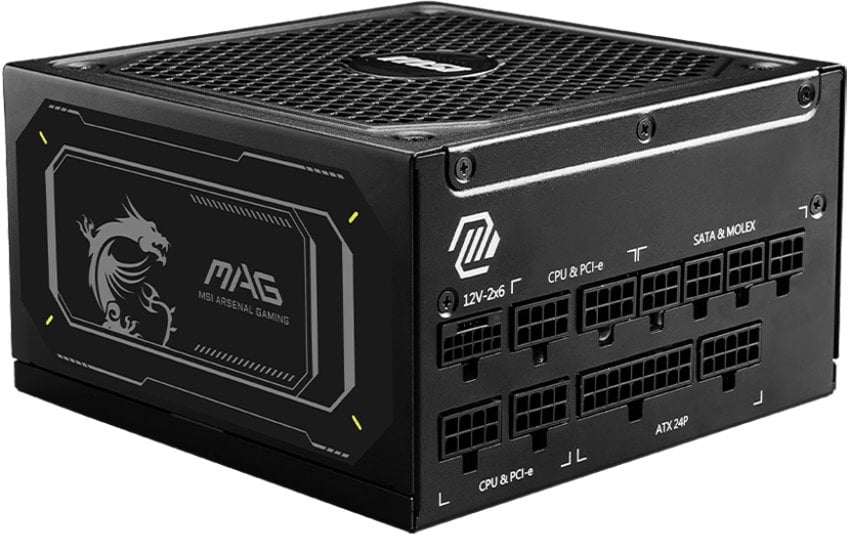 Напојување MSI MAG A1000GL PCIE5 II, 1000W, 80 Plus Gold, црно