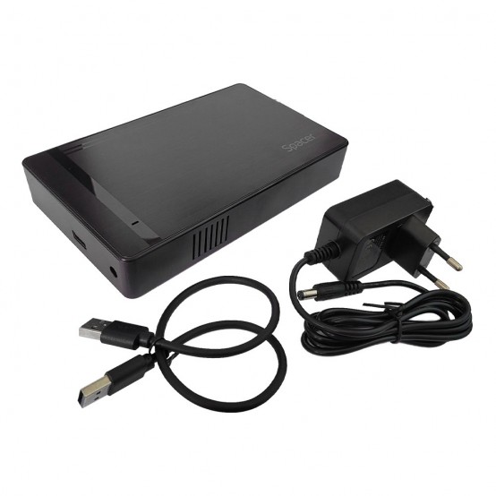 Kuti e jashtme për disk 3.5" Sprk SPRK-35USB3-01, USB 3.0, SATA, e zezë
