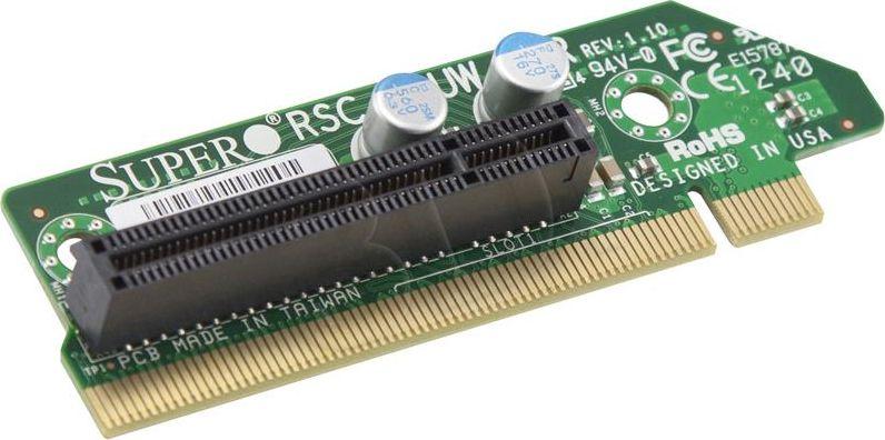 Kartë riser Supermicro RSC-R1UW-E8R, PCI-Express x8, 1U WIO, e gjelbër